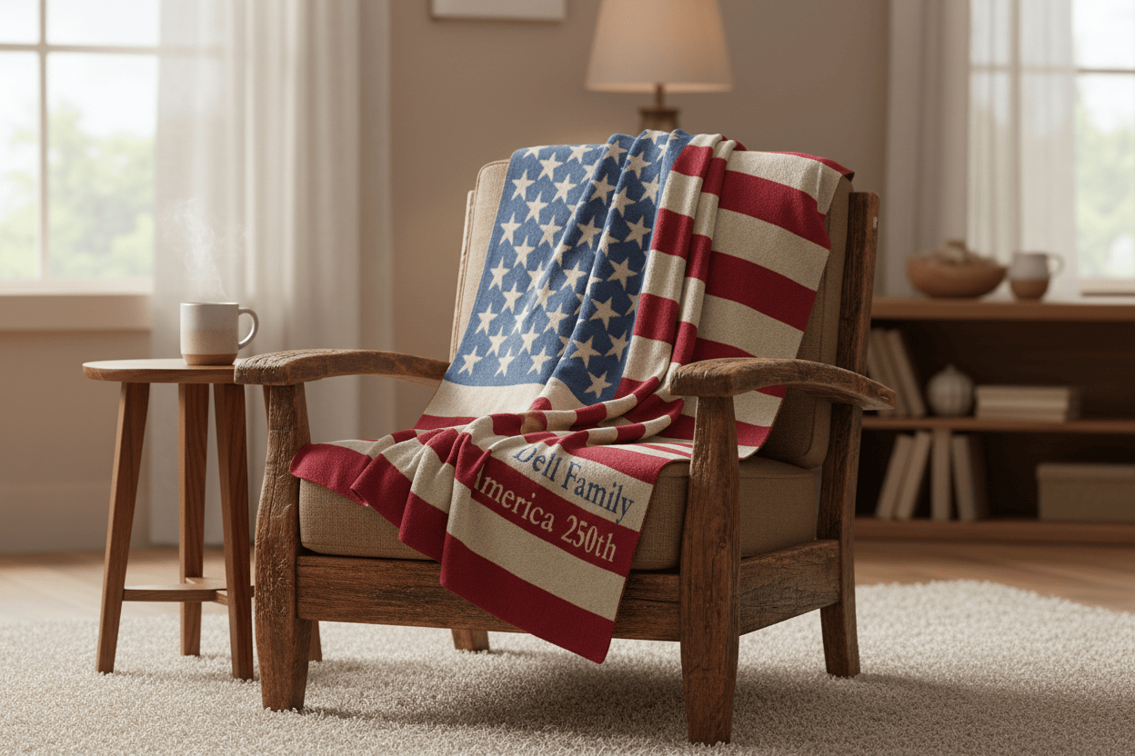 Personalized Vintage American Flag Lifestyle
