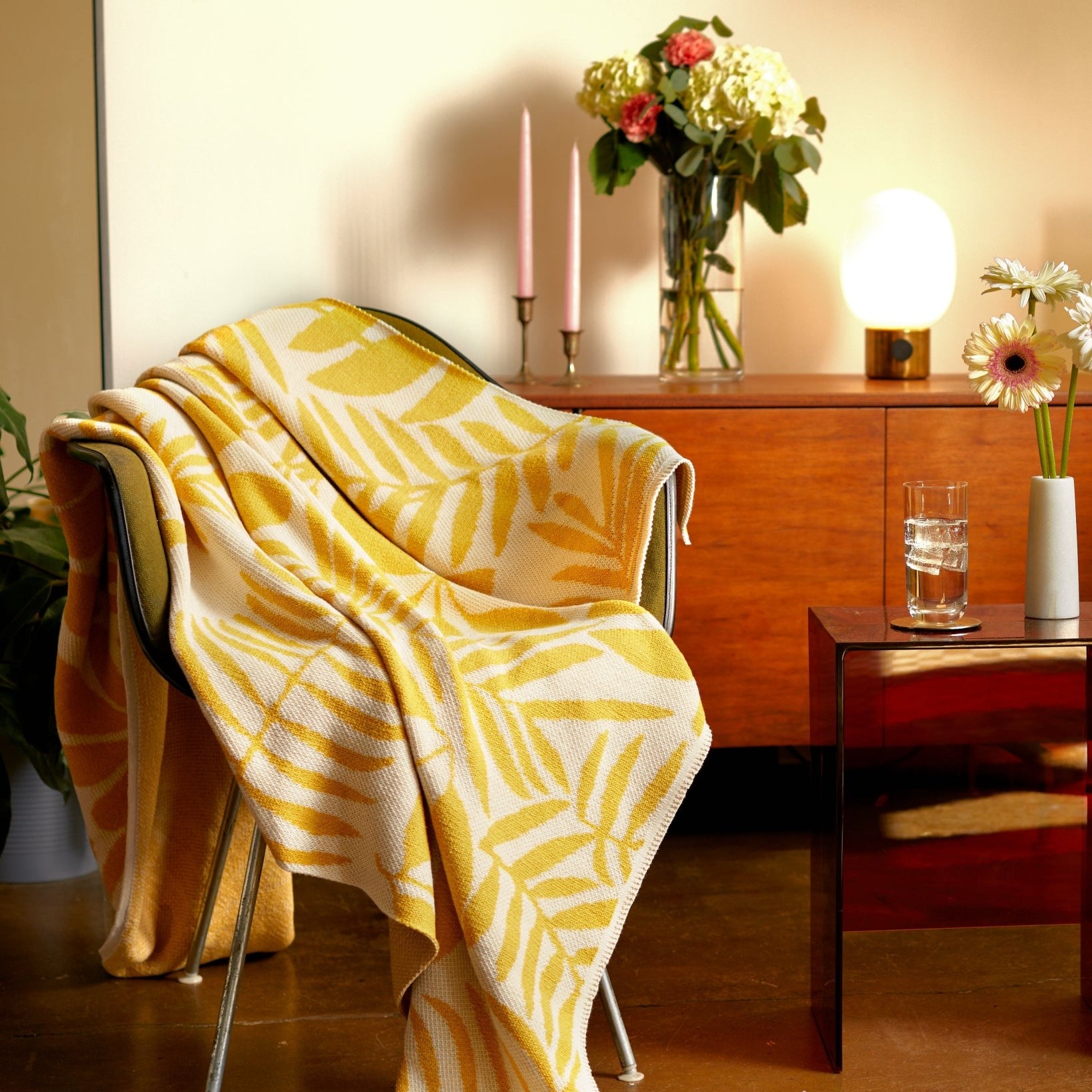 Poly Flora Throw Blanket POLY - FL204