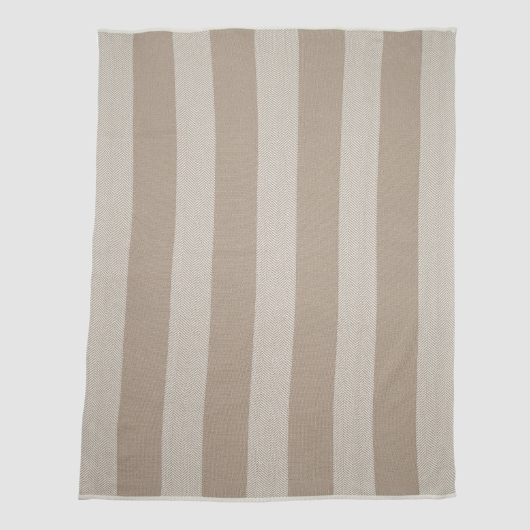 Poly Herringbone Stripe Throw Blanket POLY - HBS09