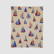 Sailboats Throw Blanket BL01CSB3