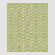 A page of repeating yellow text lines resembles the texture of the Sand Stone Throw Blanket by in2green, densely packed like earthy stripes that evoke the warmth and feel of eco-friendly yarns.