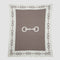 Snaffle Bit Border Throw Blanket BL01ESB3