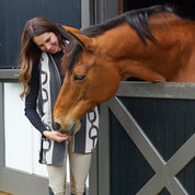 Reversible Sustainable Knit Scarf - Snaffle Bit Striped