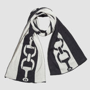 Snaffle Bit Striped Scarf SCST3