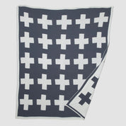 Swiss Cross Reversible Throw Blanket BL01SWC2