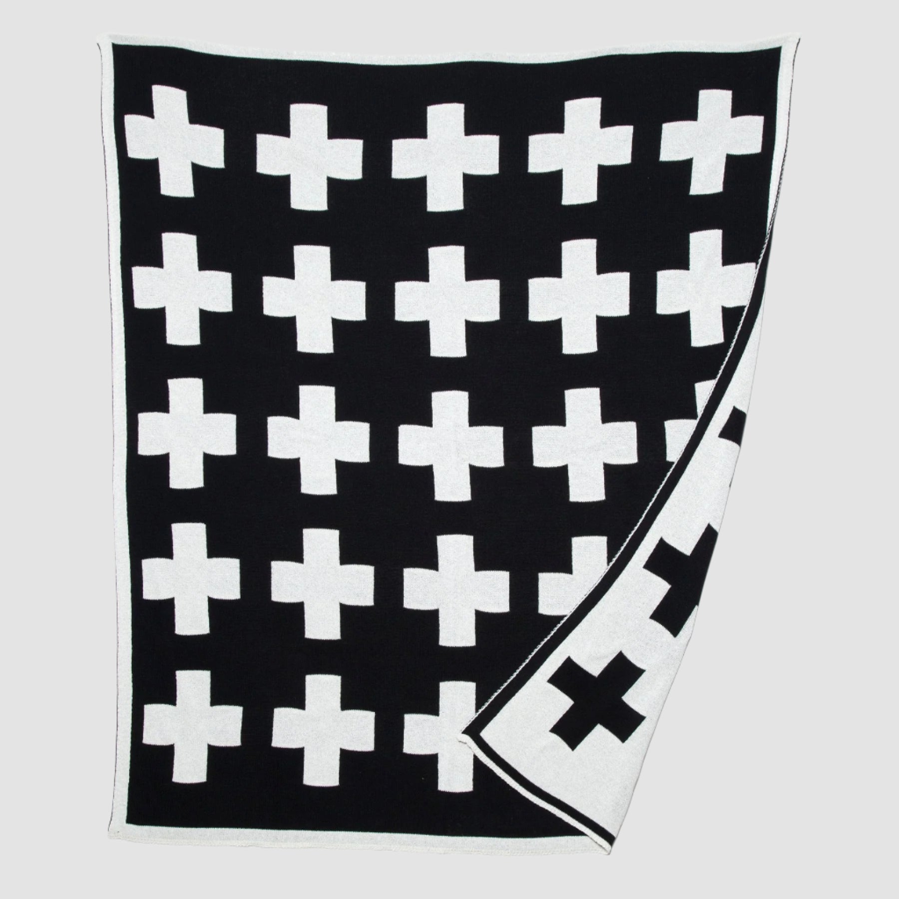 Swiss Cross Reversible Throw Blanket BL01SWC4