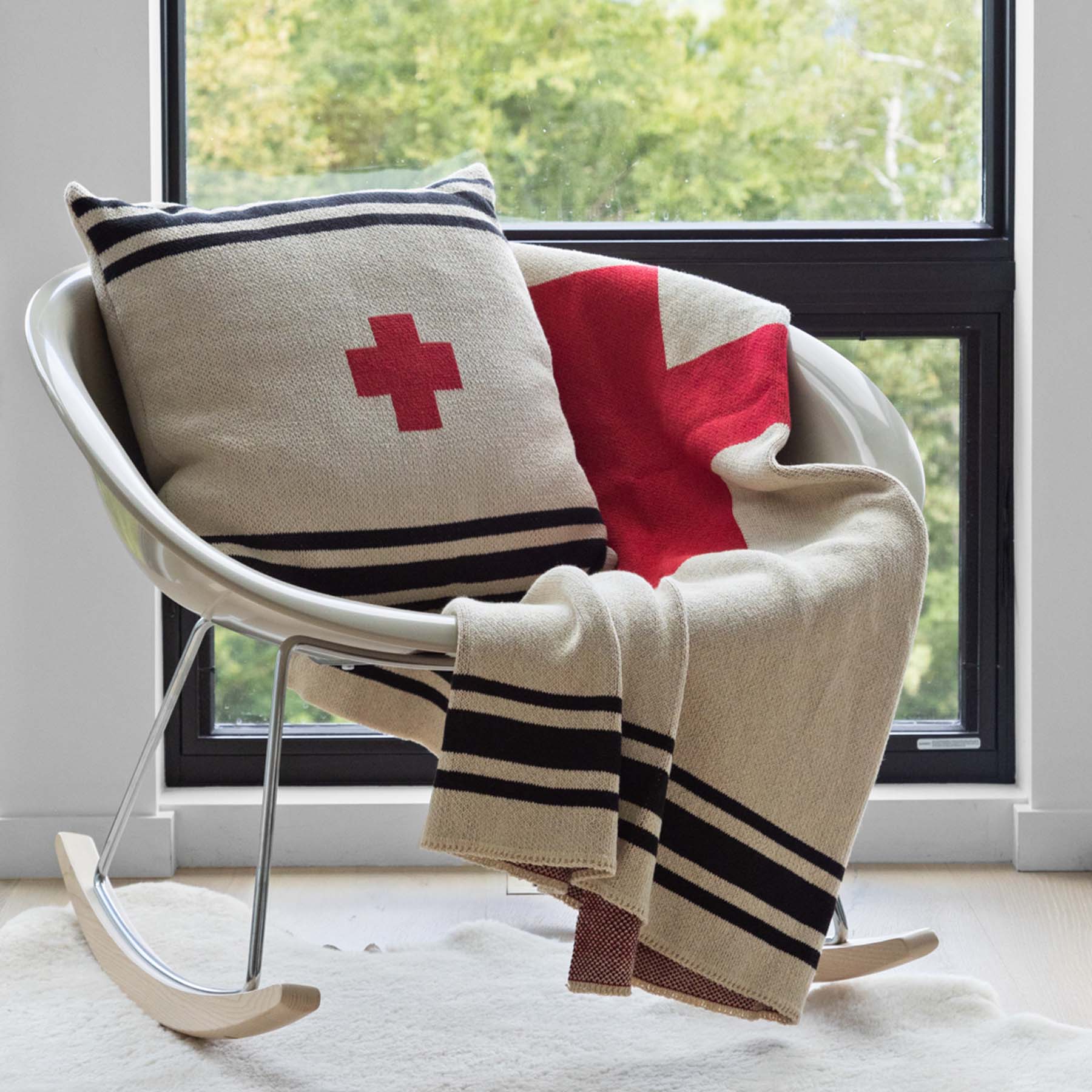Swiss cross pillow cover hotsell
