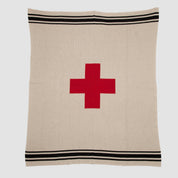 Swiss Cross with Stripes Throw Blanket BL01SWC7