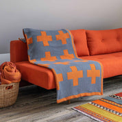 In2Green Swatch Custom Logo Blanket: Personalized Corporate Gift - Swiss Cross Pattern
