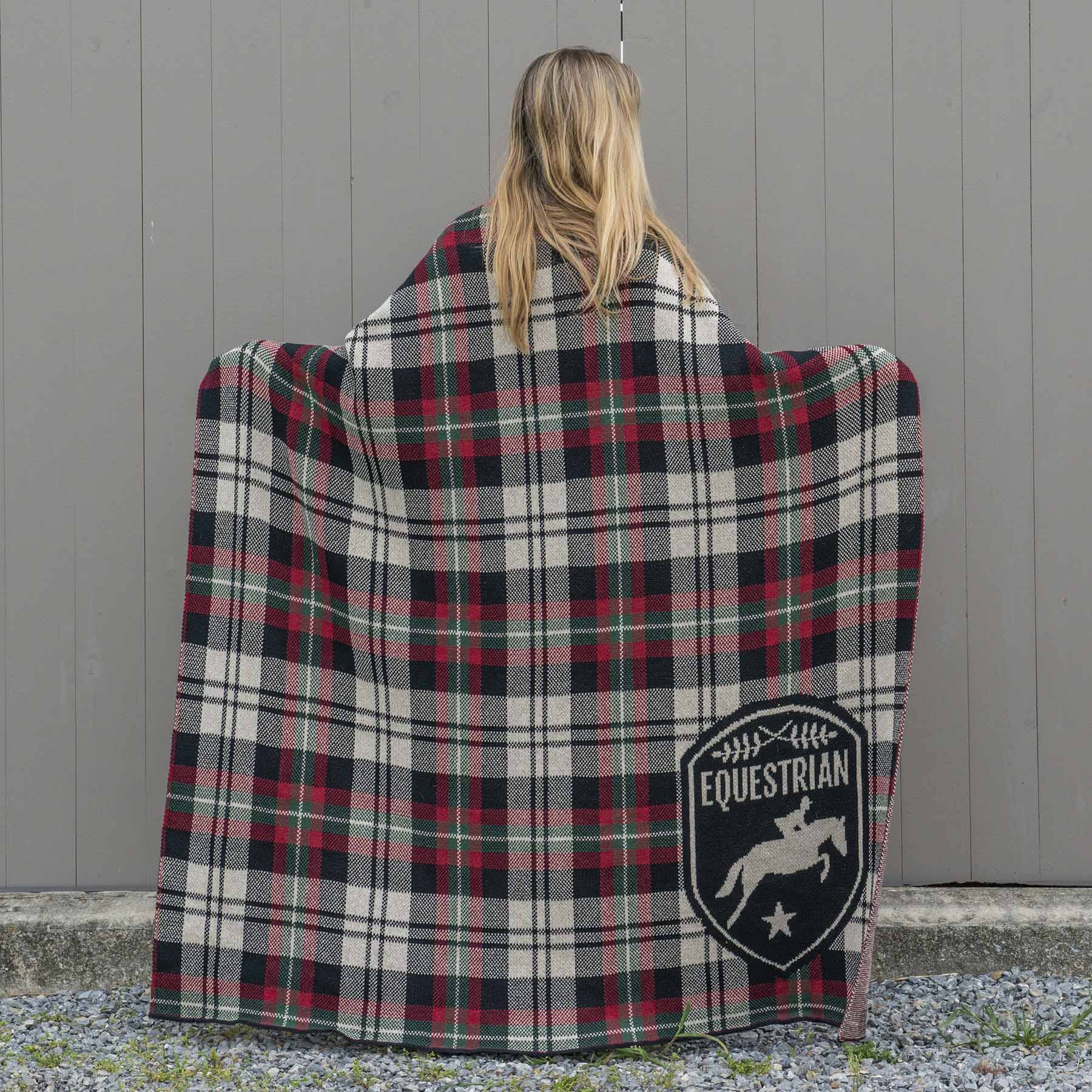 In2Green Swatch Custom Logo Blanket: Personalized Corporate Gift - Tartan Plaid Pattern