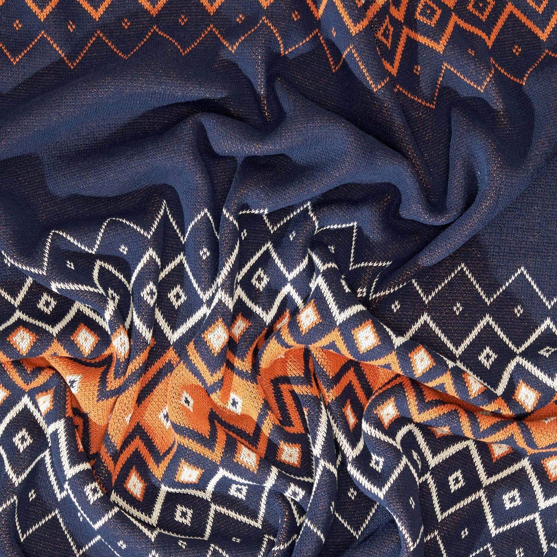 Cotton Sustainable Knit Throw Blanket | Vintage Icelandic