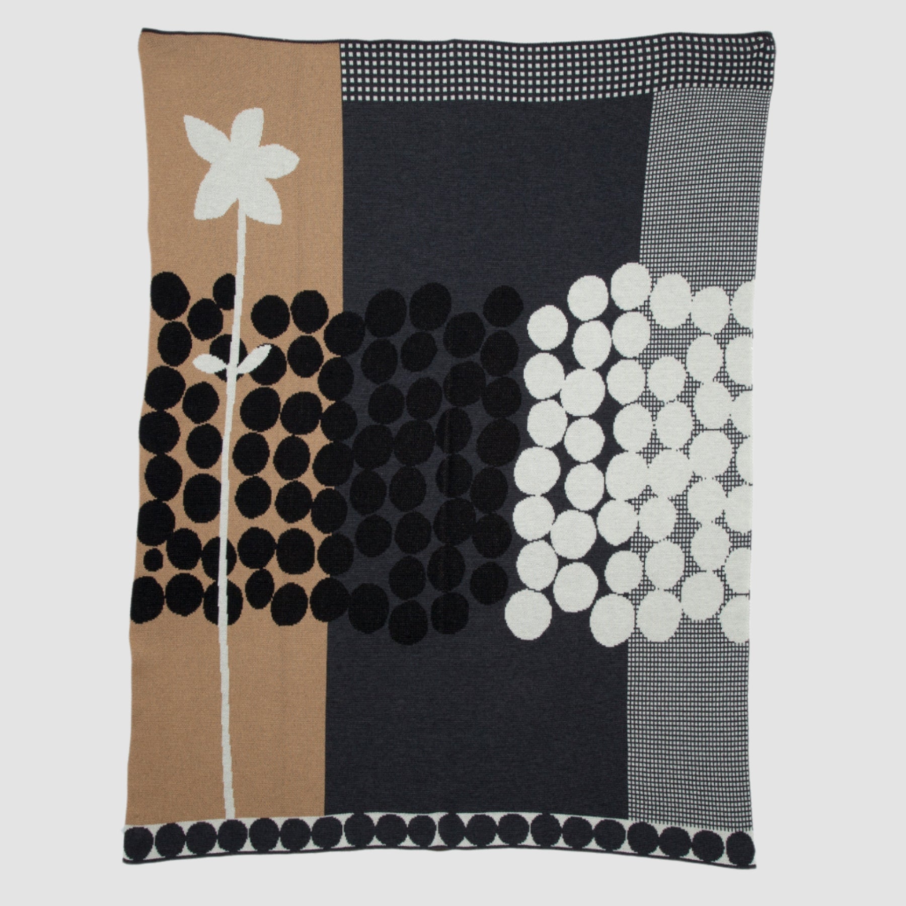Wool Rock Rose Throw Blanket by Susy Pilgrim Waters SPW - WRR - OB