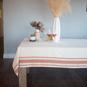Woven French Stripe Tablecloth WWFS1