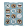 Baby Woodlands Personalized Throw