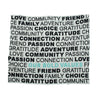 Personalized Bold Values Throw Blanket