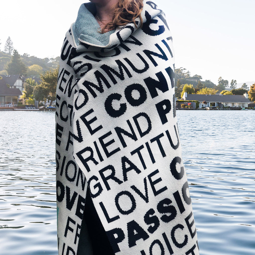 Personalized Bold Values Throw