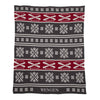 Personalized Fair Isle with Skis Throw Blanket
