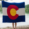 Colorado Flag Throw Blanket