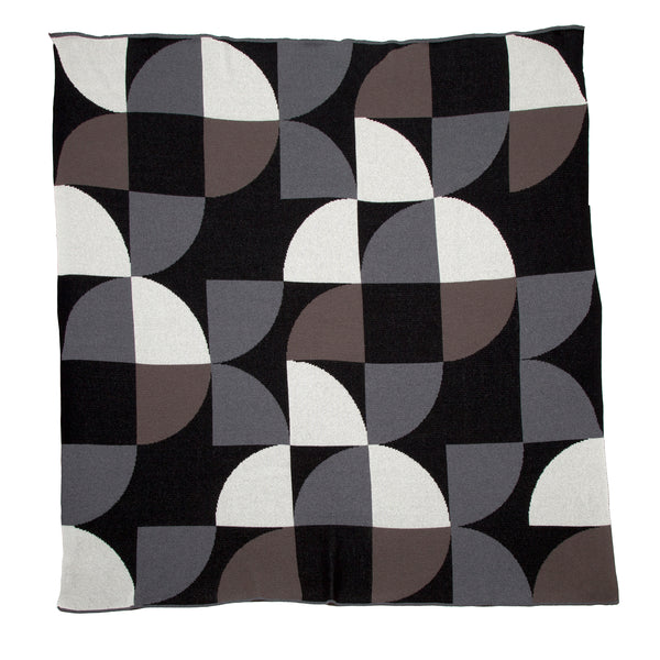 Semi Circles Throw Blanket by Stacy Garcia