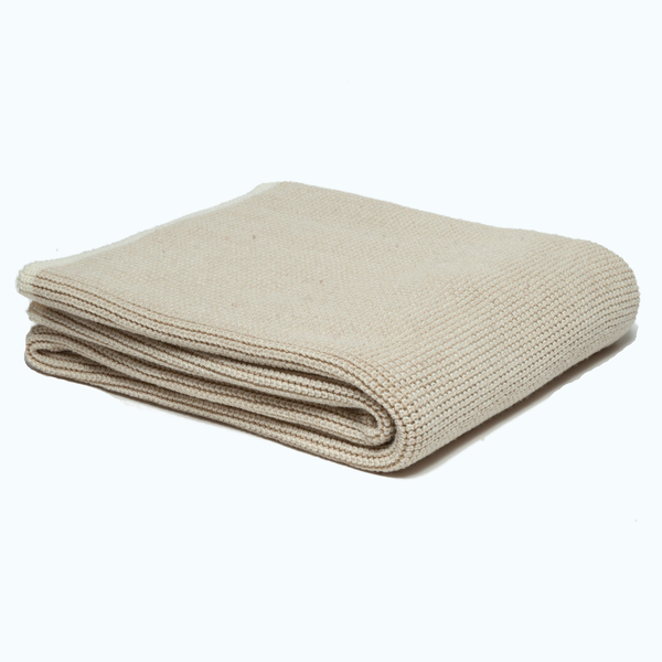 Wool Cardigan Throw Blanket
