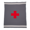 Swiss Cross with Stripes Throw Blanket