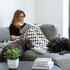 Wool Small Cross Reversible Throw