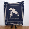 Personalized Equestrian Jumper Throw