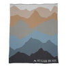 Personalized Mountain Throw Blanket